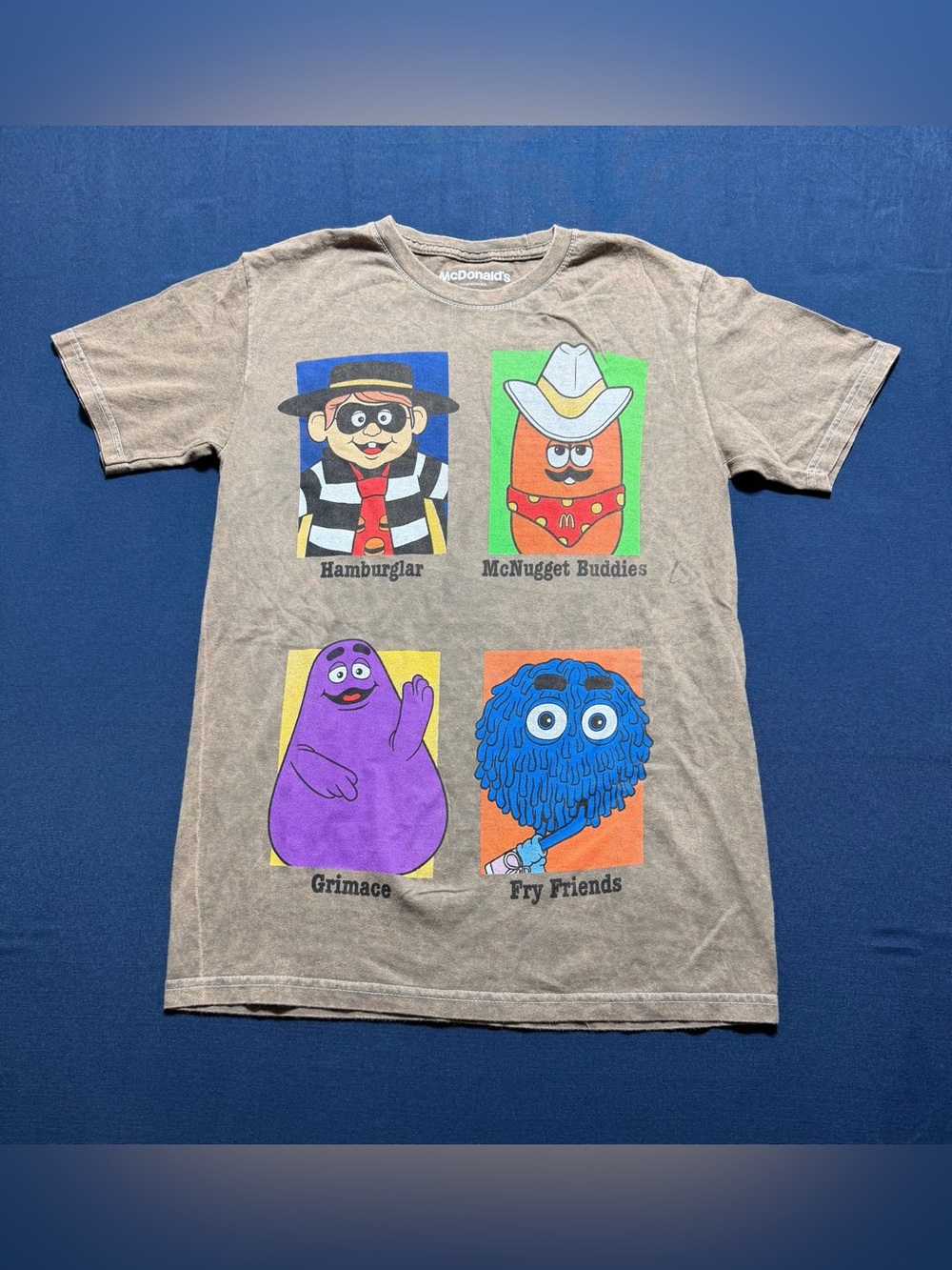 McDonald's Vintage Characters Graphic T-Shirt Size S 100% Cotton NWOT
